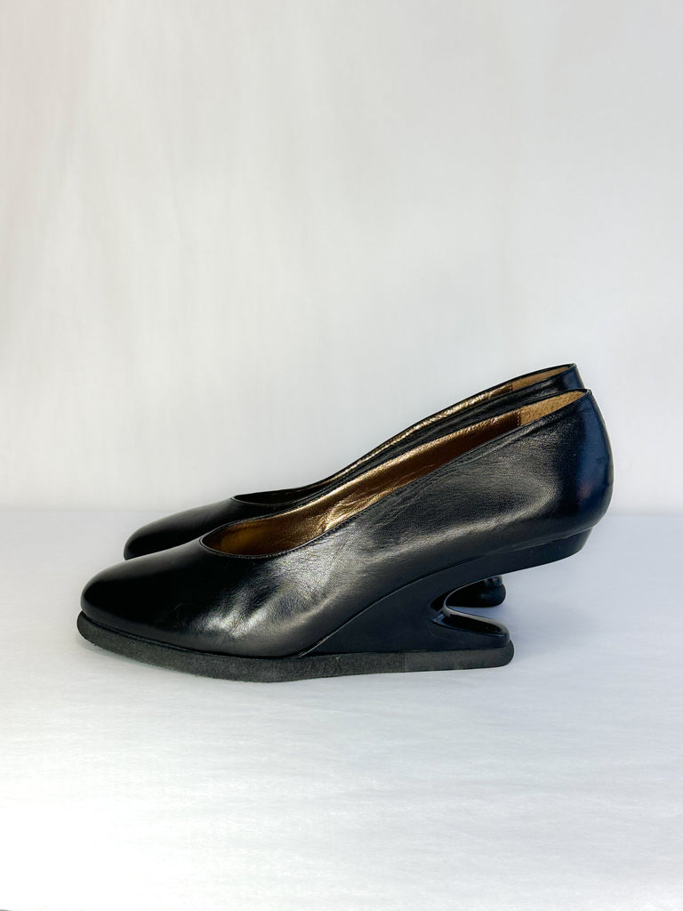 Jan Jansen Ballet Slipper Toe Sculpted Heels