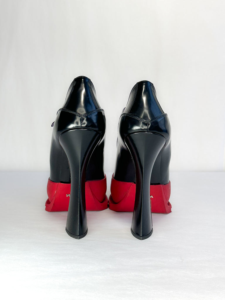 Prada Runway Mary Jane Platform Heels