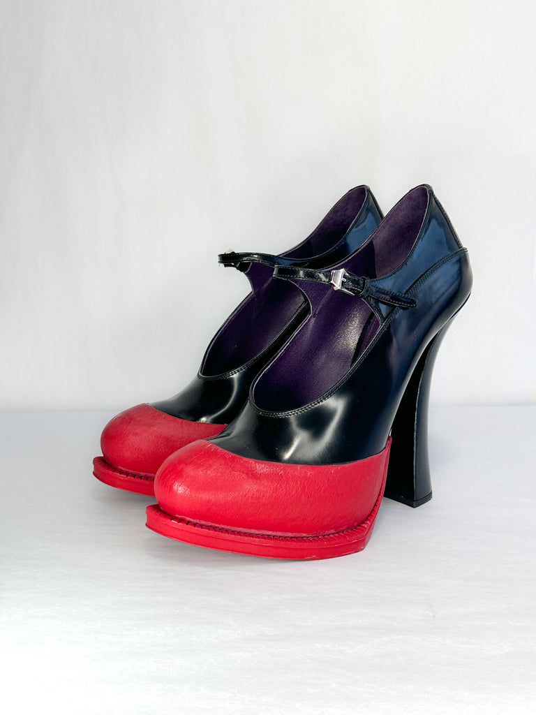 Prada Runway Mary Jane Platform Heels