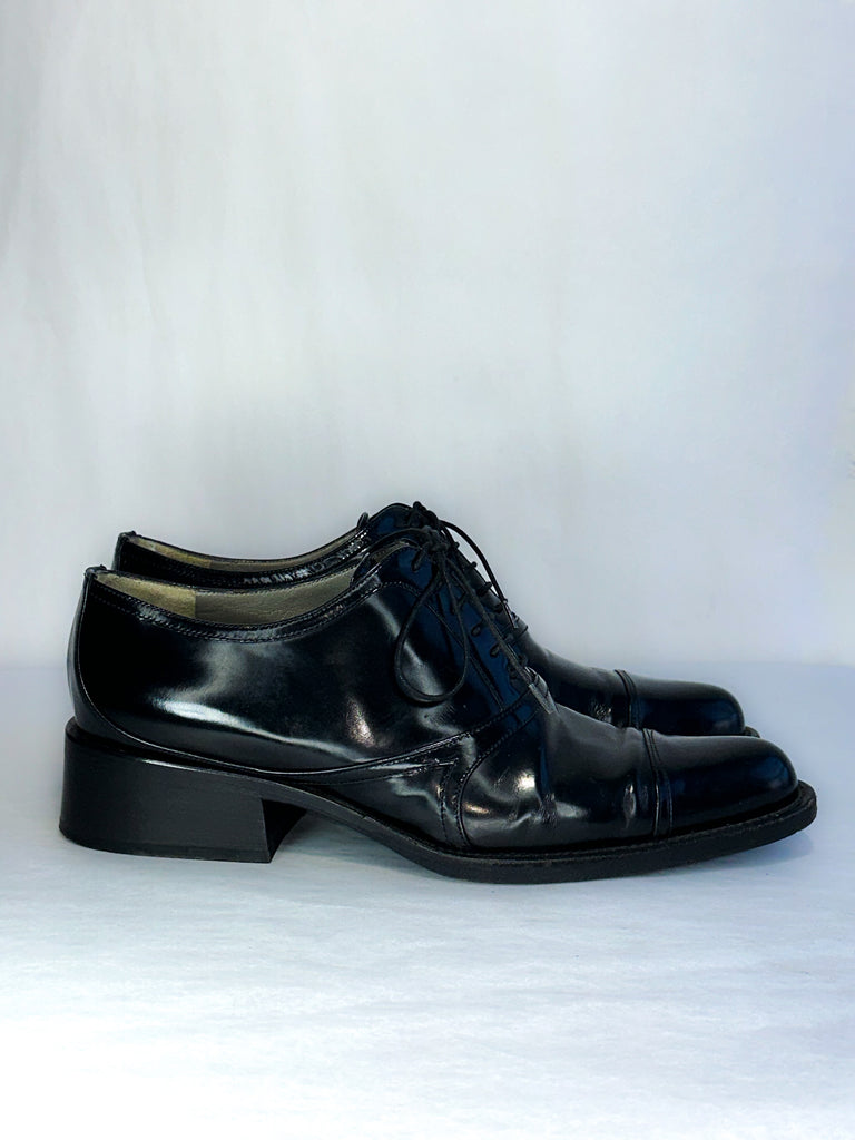Prada Spazzolato Derby Oxfords