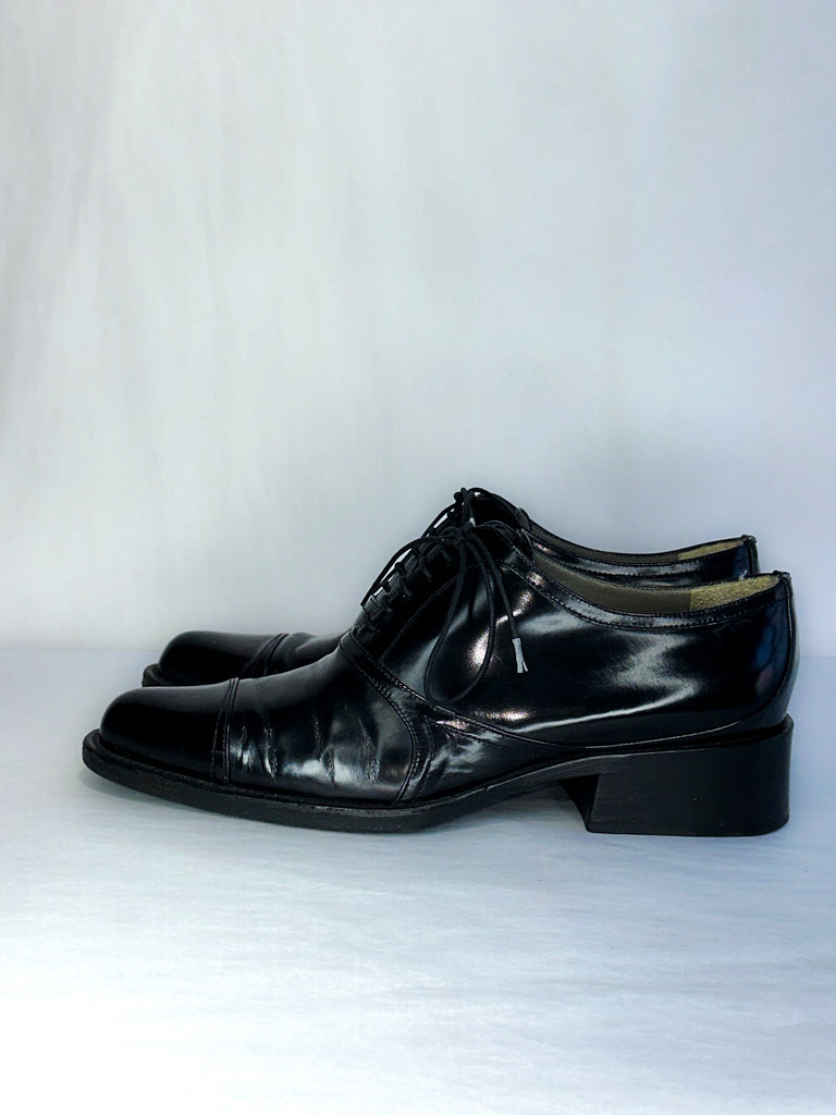 Prada Spazzolato Derby Oxfords