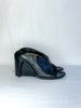 Costume National Sculpted Wedge Mules