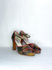 Lonte Peep-Toe Snakeskin Tango Heels