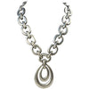 Hobe Silver Metal Chain Link Necklace