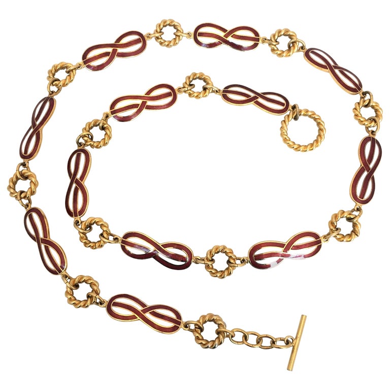 Christian Dior Faux Pearl Infinite Bracelet - Gold-Plated Link
