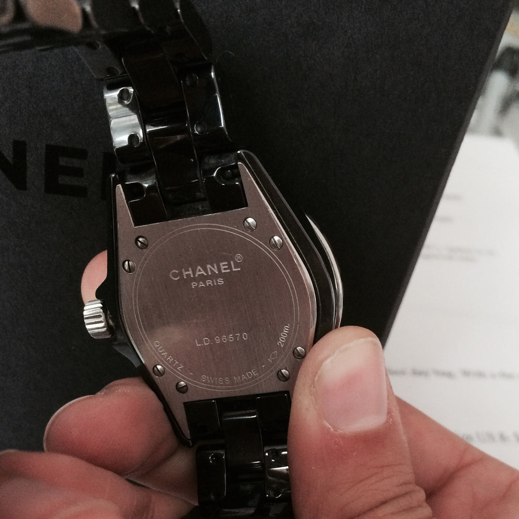 Chanel J12 Black Ceramic 38mm Automatic Diamond H1626 – catwalk