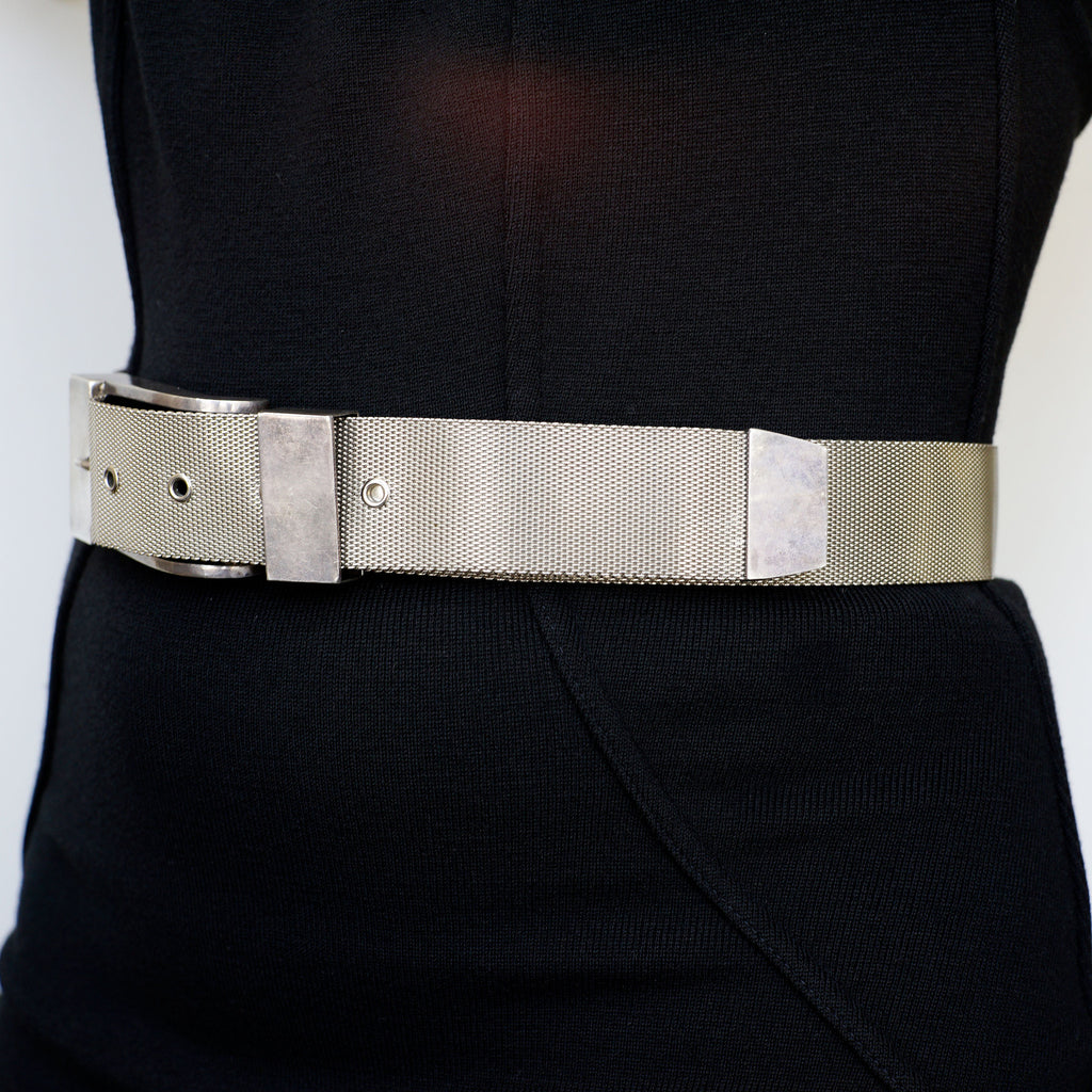 Pat Areias Sterling Woven Sterling Silver Belt