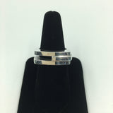 Tom Ford for Gucci Modern Three Stripe Sterling Silver Ring