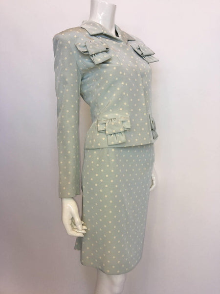 Givenchy Pre-Owned polka dot-pattern skirt suit - Black