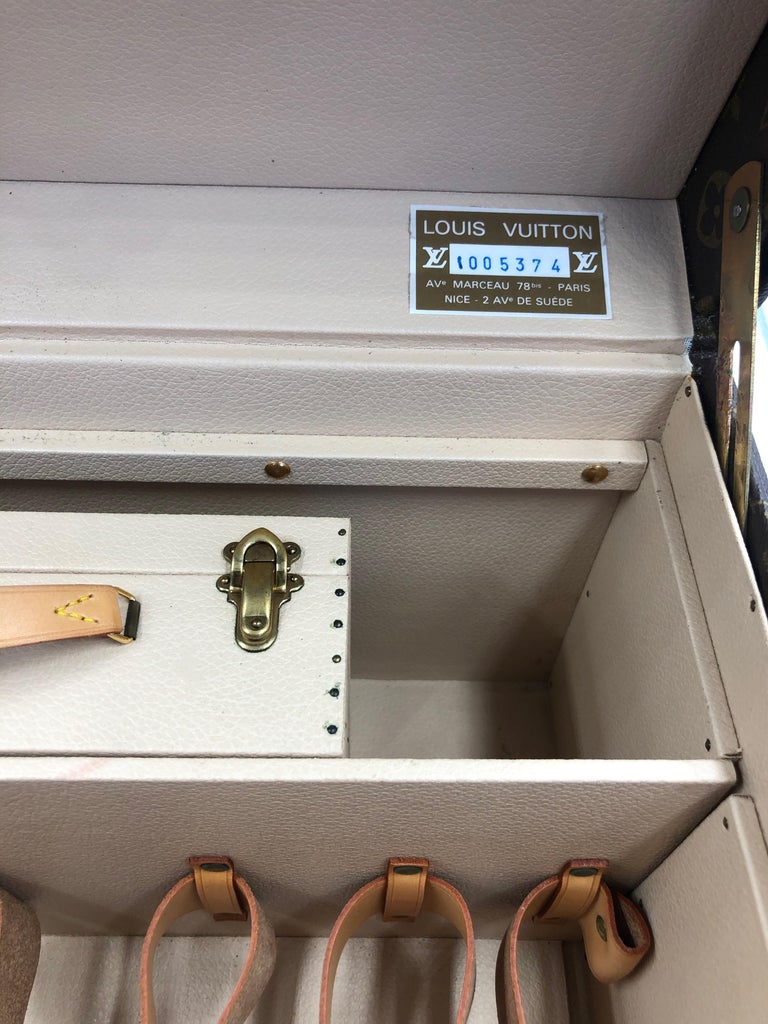 Vintage Louis Vuitton Train Case And Jewelry Case