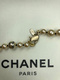 Chanel 1990's Faux Pearls with Coco Chanel Print on Strand