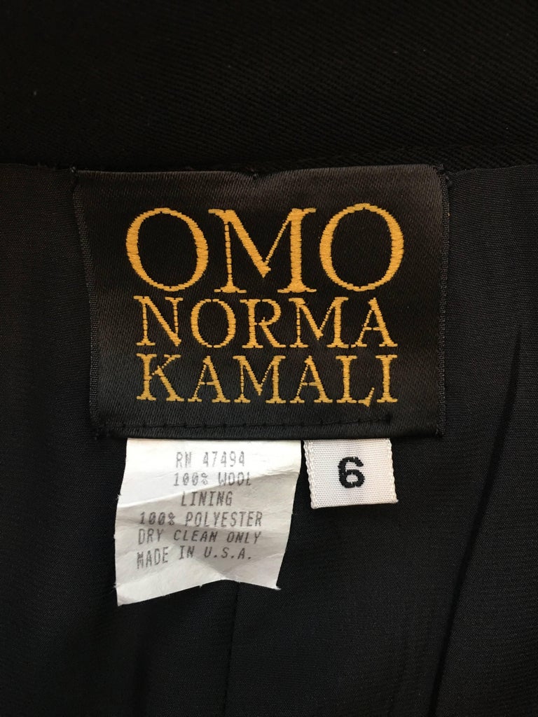 OMO by Norma Kamali 1980's Mini Skirt Suit