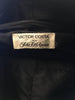 Victor Costa for Saks Fifth Ave 1980's Formal Black Opera Coat