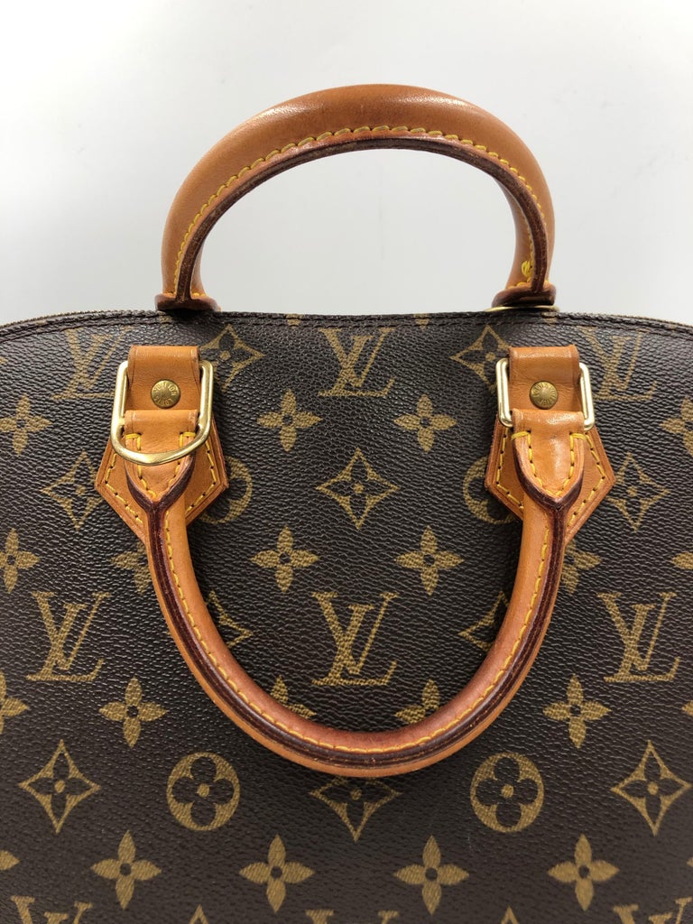 Used Brown Louis Vuitton Authentic Alma MM Monogram Canvas Top Handle  Handbag Houston,TX