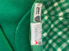 1960's Weatherall Green & White Check Reversible Wool Capelet & Skirt Set