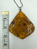 Sterling Silver Amber Stone Necklace