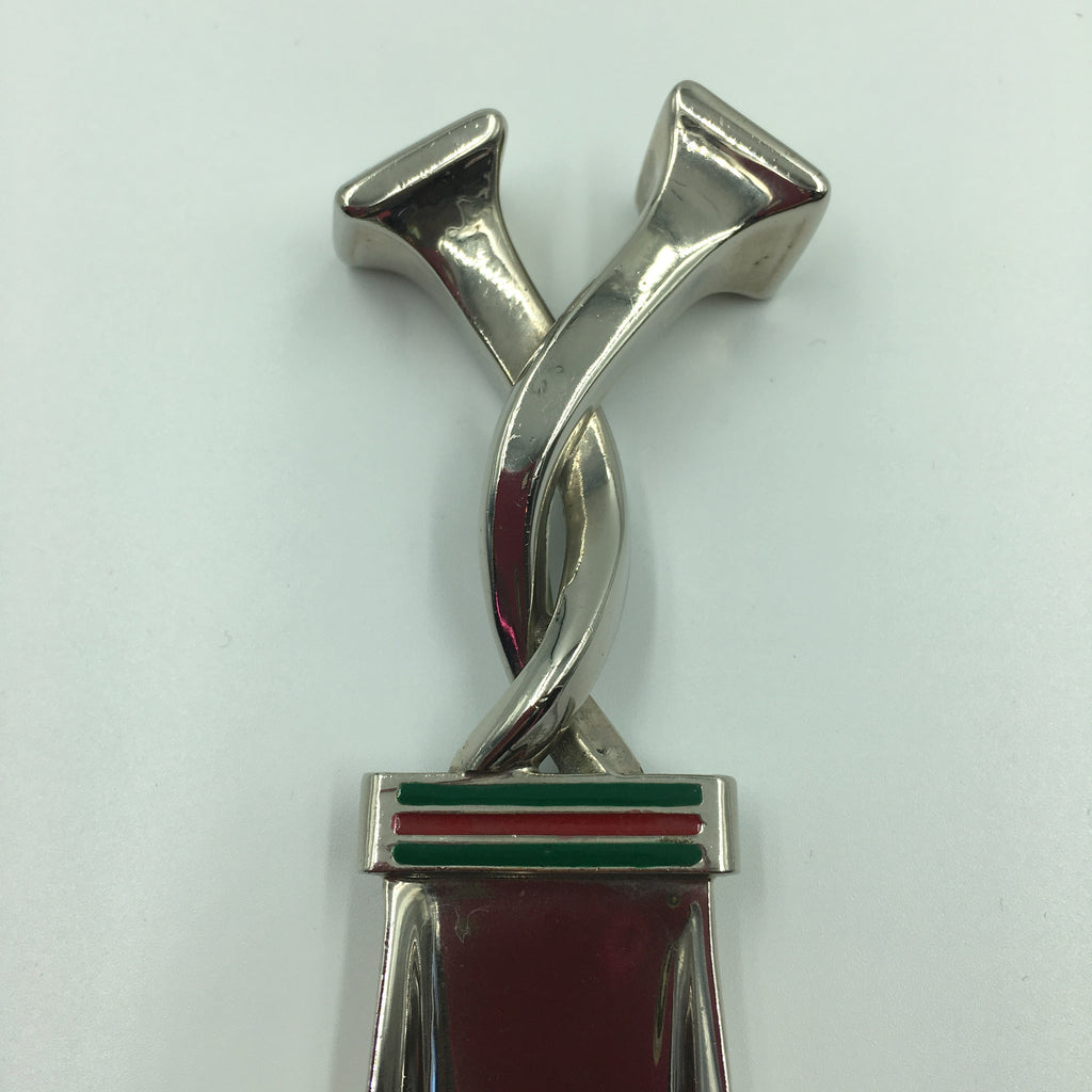 Gucci Silver with Red and Green Classic Stripe Shoehorn