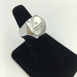 Tom Ford for Gucci Engraved Logo Sterling Silver Signet Ring