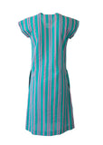 Courreges Paris Vintage Hyperbole Stripe Shift Dress with matching belt