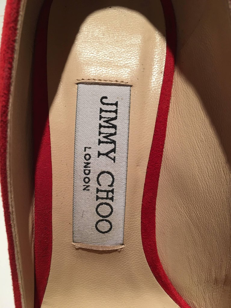 jimmy choo red sole shoes
