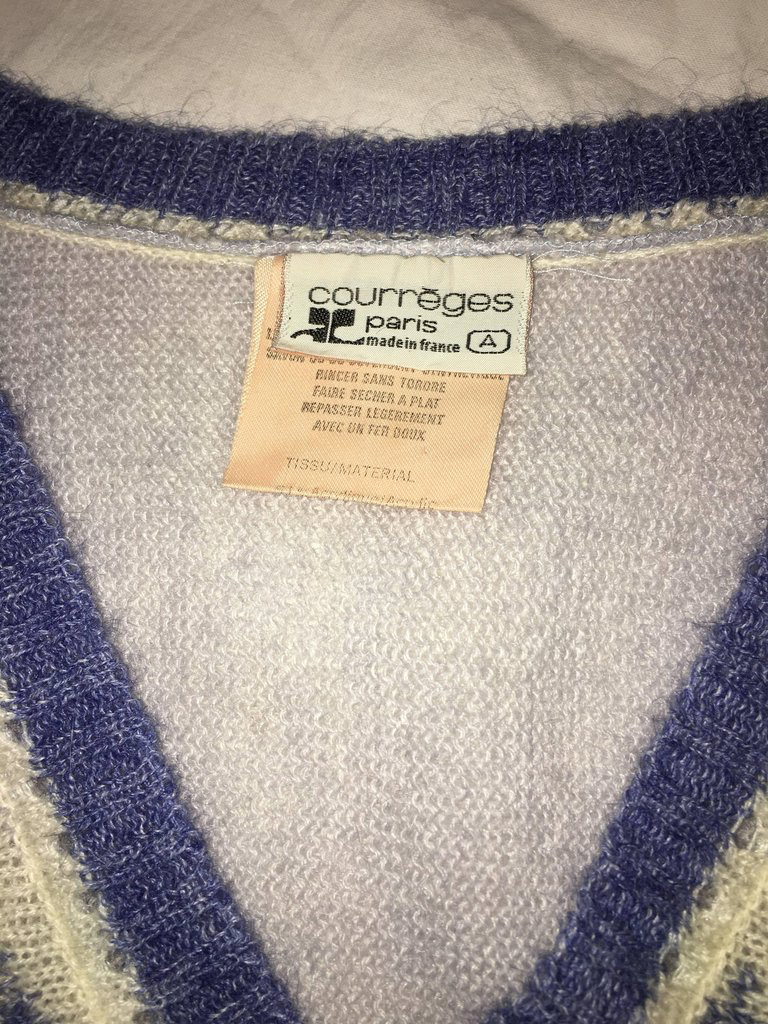 Courrèges Paris 1970's Mohair Sweater