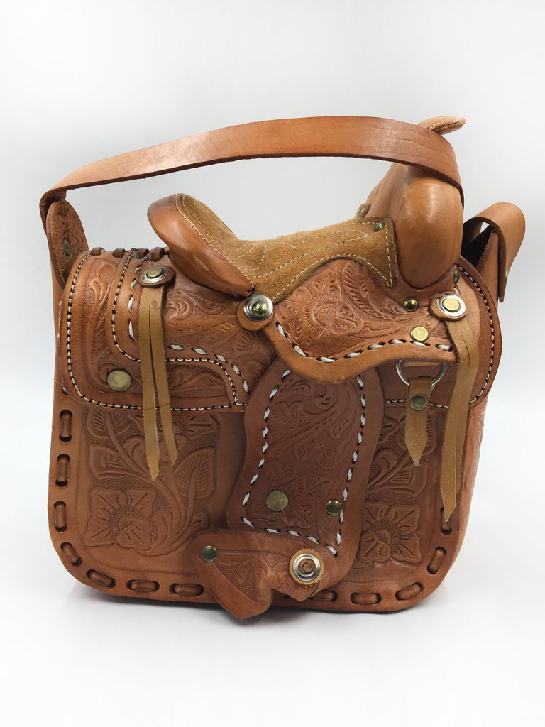 SB-55: Showman ® Tooled leather saddle bag with antique copper hardwa -  TexanSaddles.com