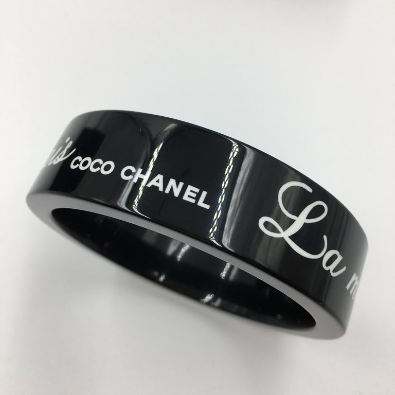 Chanel black 2025 cuff bracelet